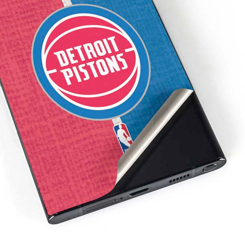 NBA Detroit Pistons Canvas Galaxy S25 Ultra Skin